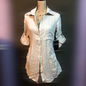 Love Stitch Tan Sewn with Love top, XS/S